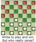 White to play and win. 
But who really cares?